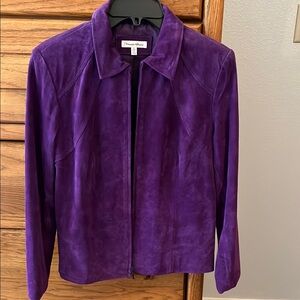 Purple Tailored Blazer with Long Sleeves